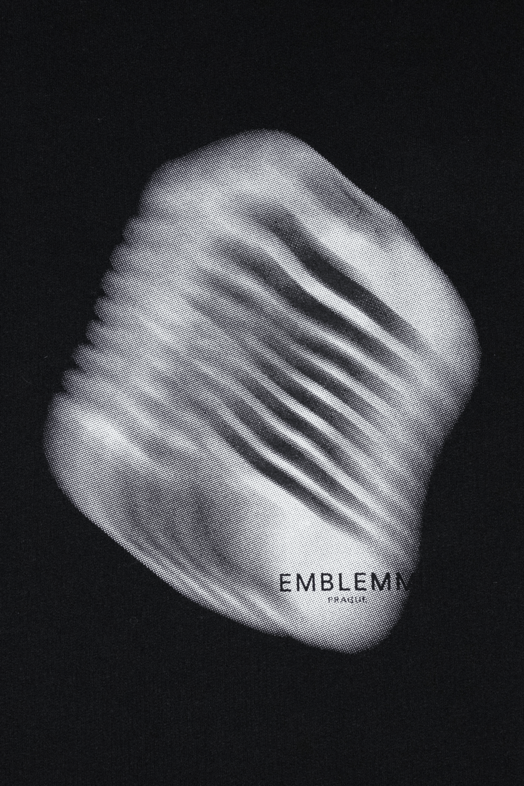 Relaxed Fit Unisex T-shirt with Blurred Mic Print in Organic Cotton Blend