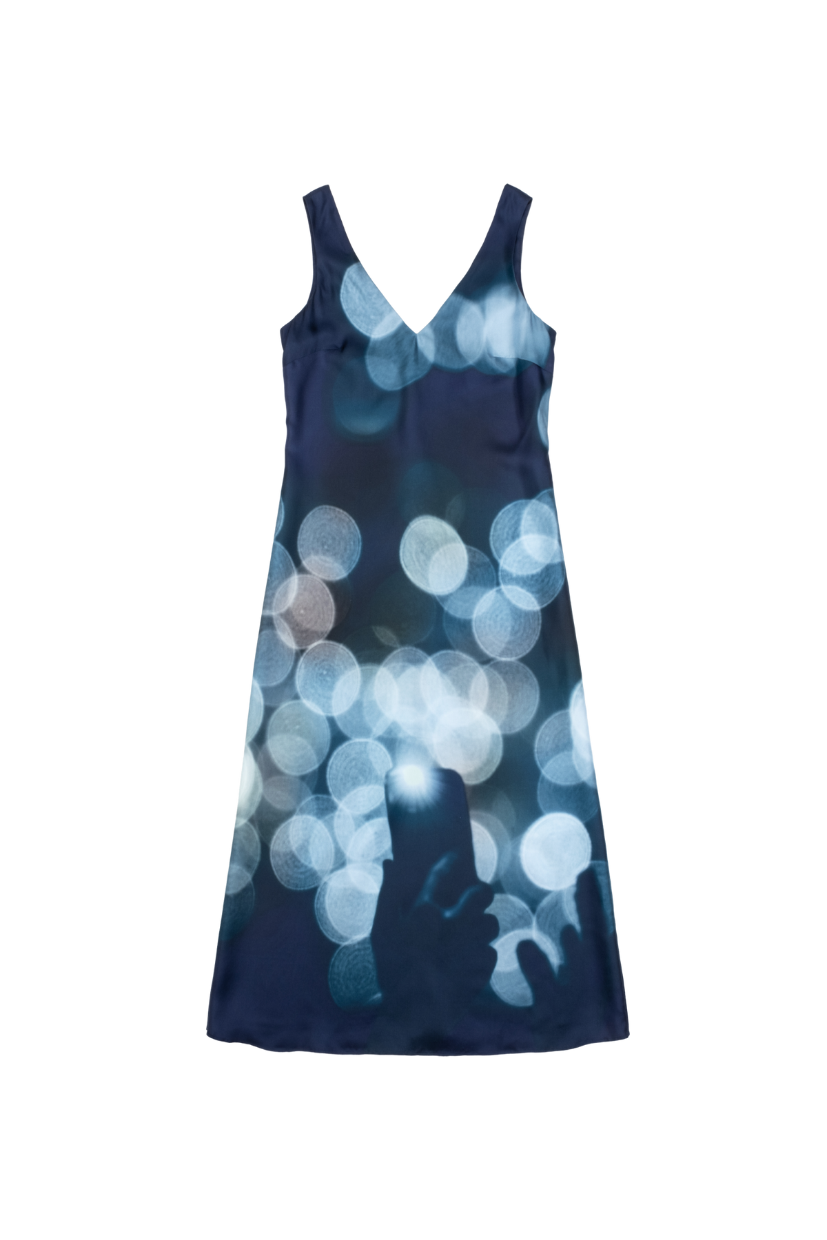 Audience Print Dress in Organic Silk