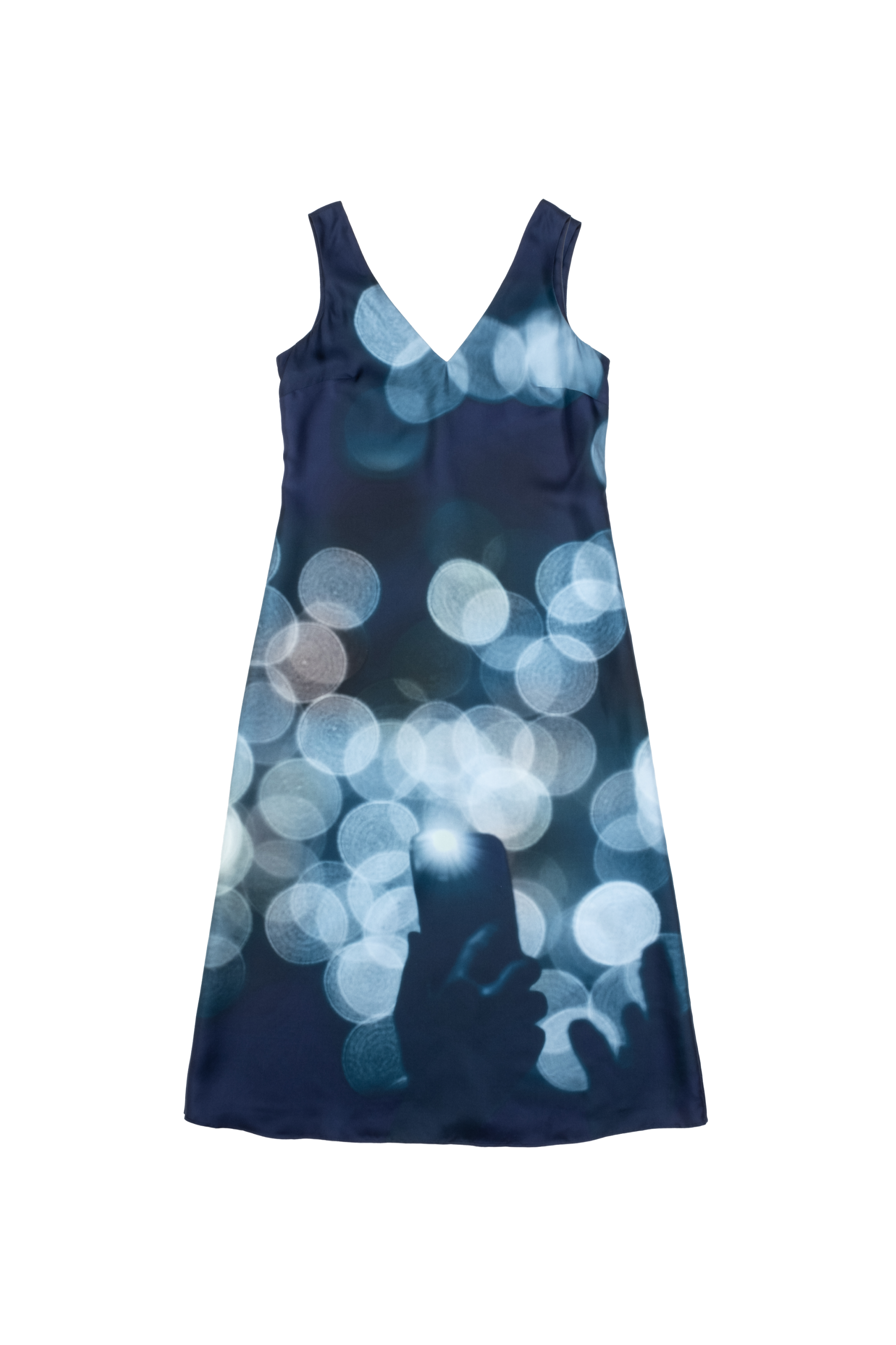 Audience Print Dress in Organic Silk