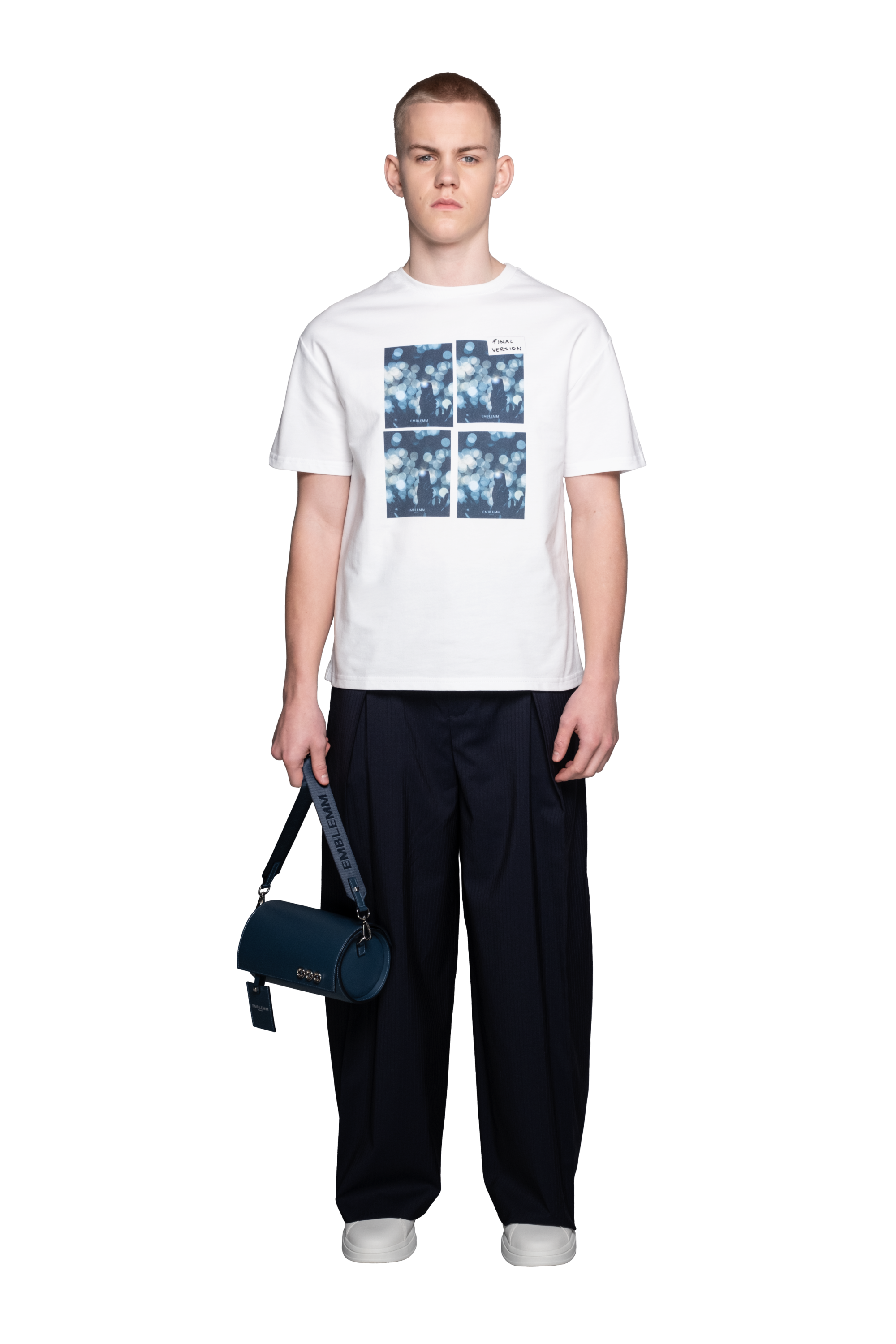 Relaxed Fit Unisex T-shirt with Audience Test Print in Organic Cotton Blend