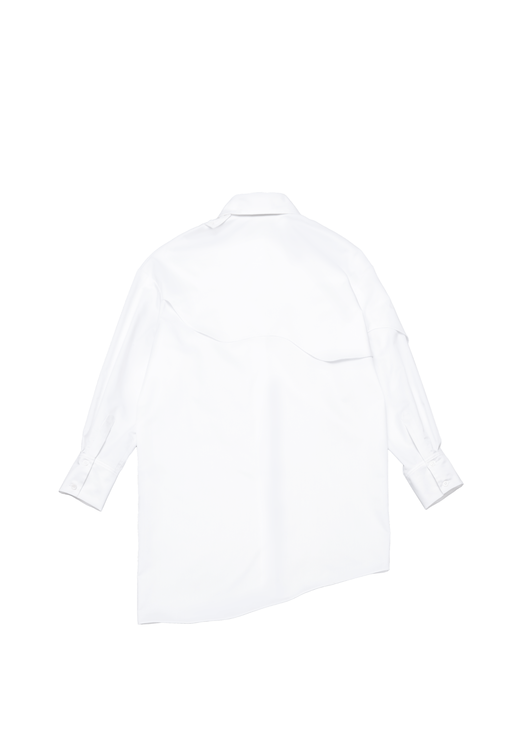 Oversize košilové šaty s kytarovým panelem z bavlny