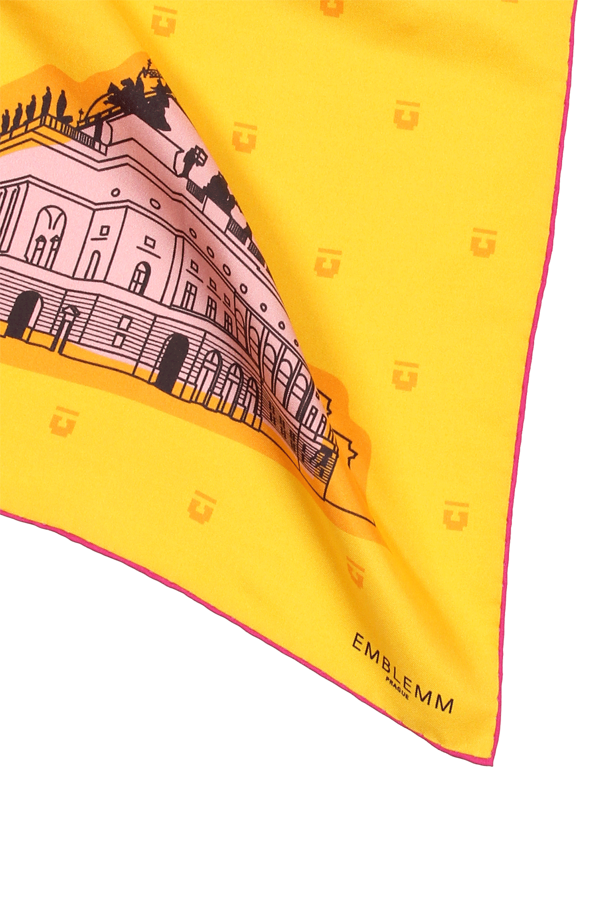 Prague Print Square Scarf in Silk