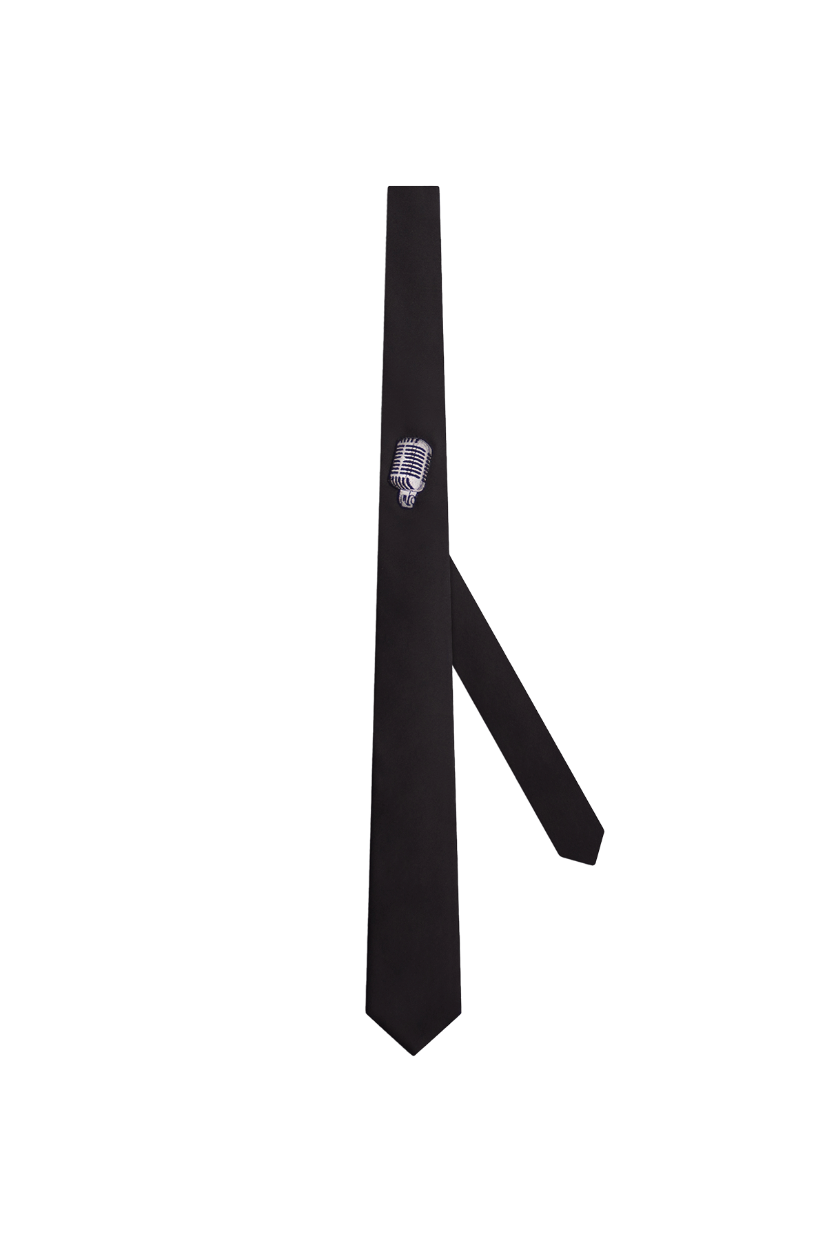 The Mic Patch Tie in Silk