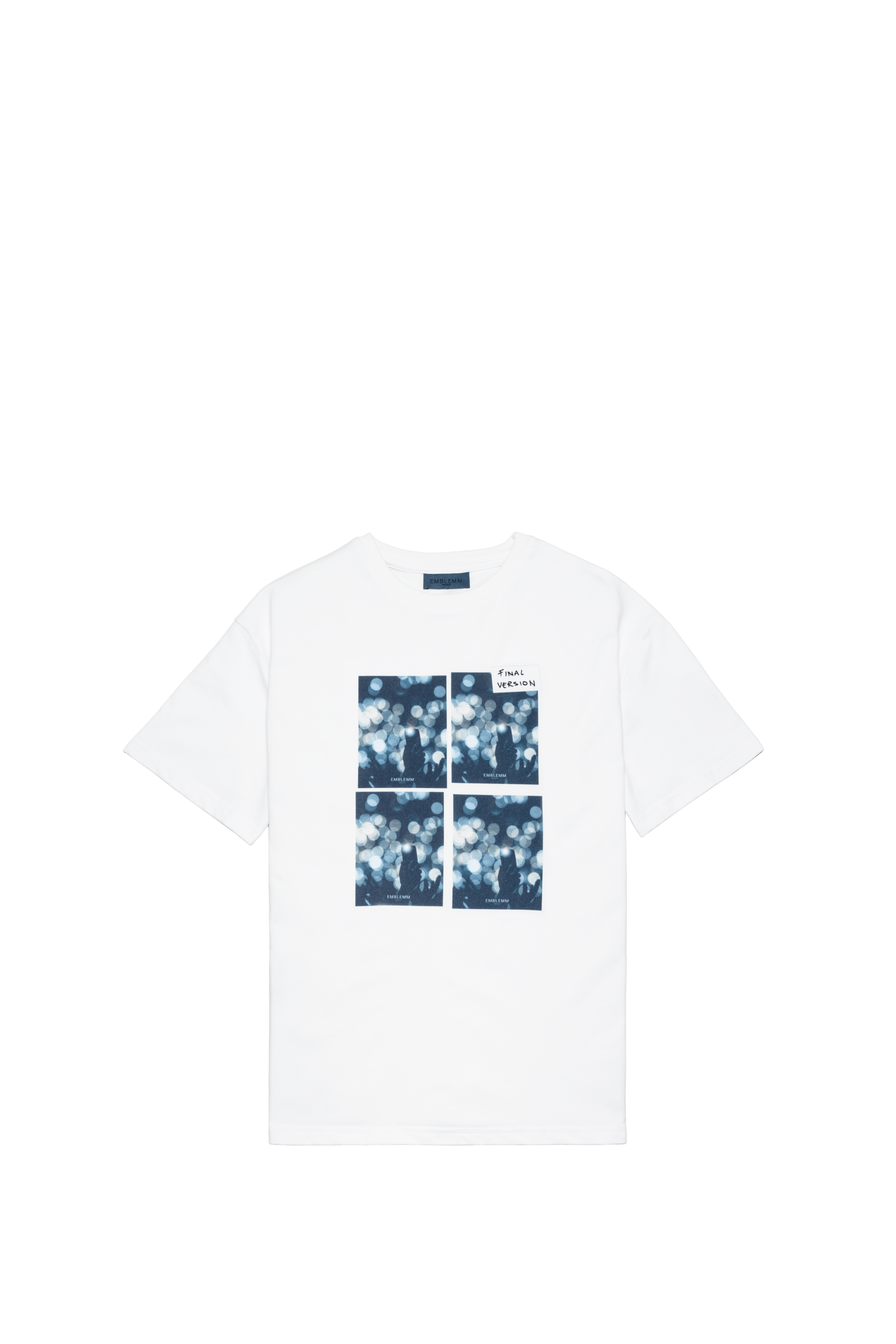 Relaxed fit unisexové triko s potiskem Audience Test Print ze směsi bio bavlny