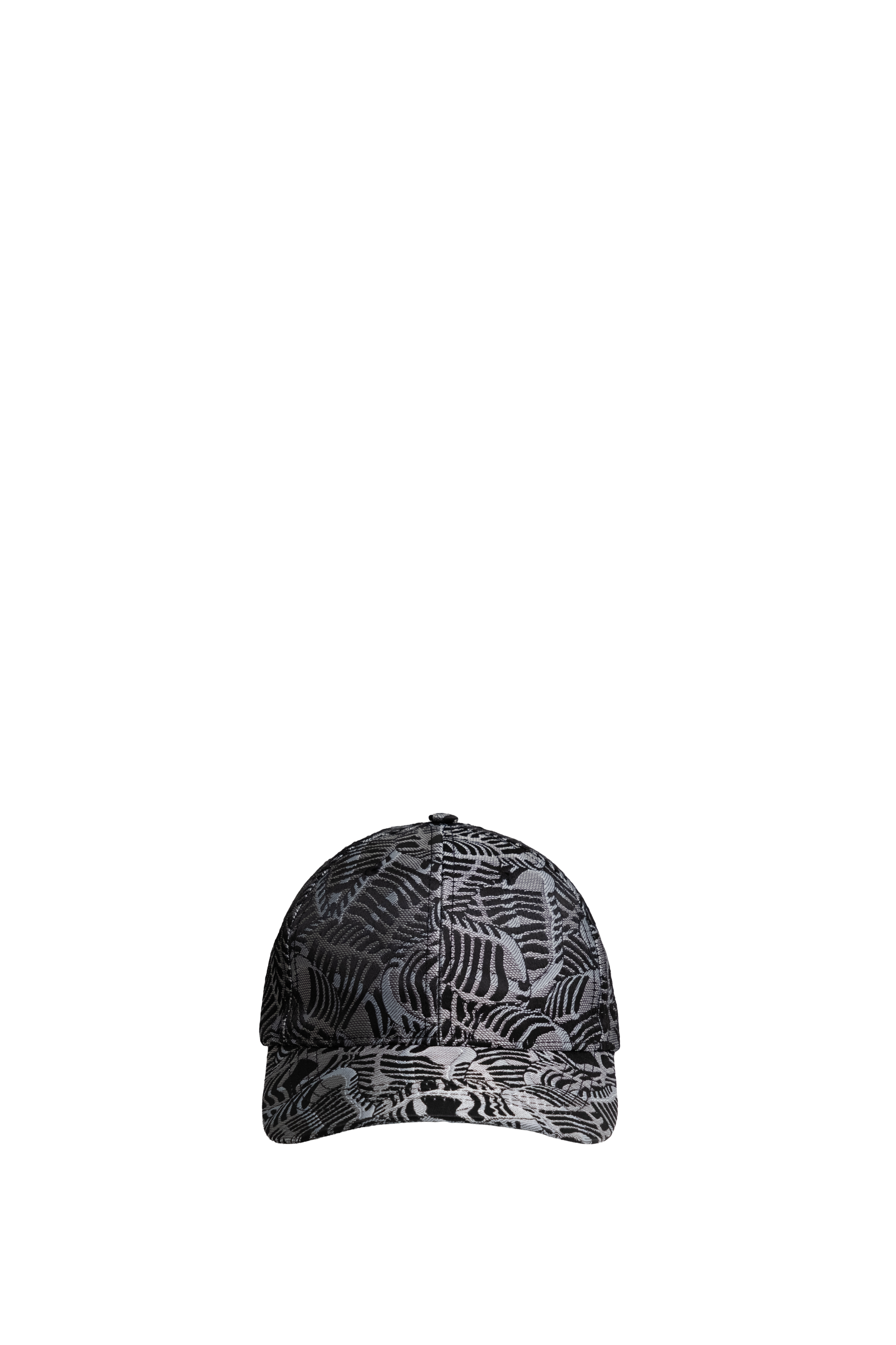 EMBLEMM Baseball Cap in black and silver Liquid Mic Jacquard