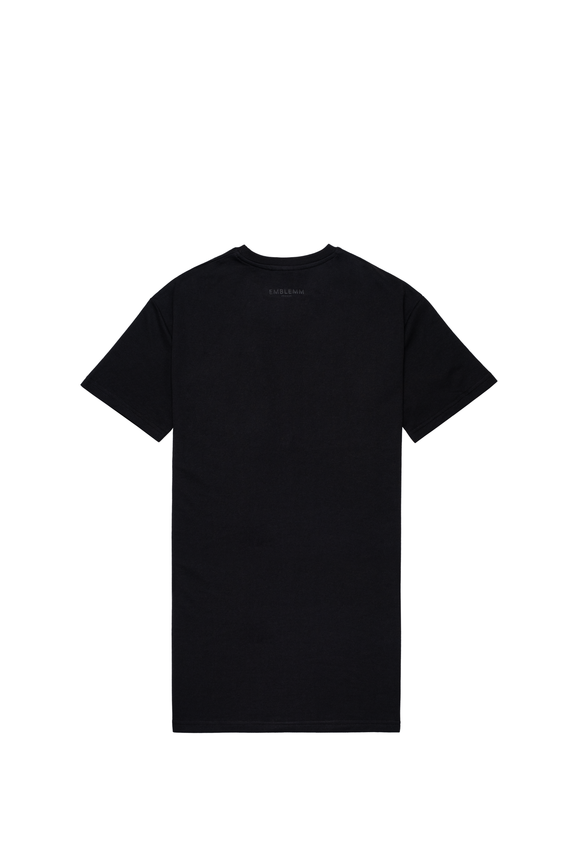 Relaxed Fit T-shirt Dress with Trompe-l'œil Equalizer Studs Print in Organic Cotton Blend